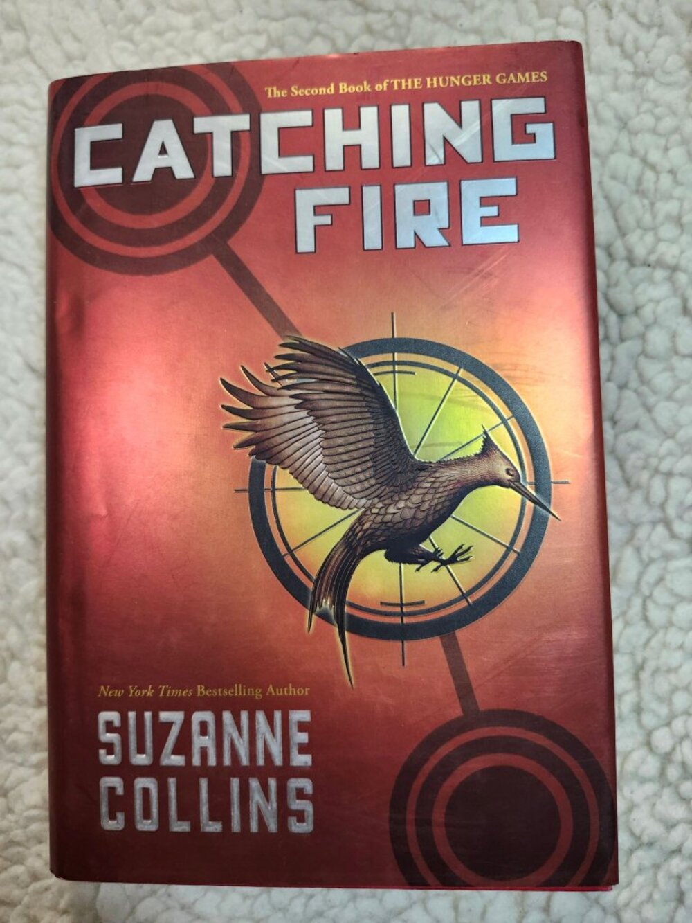 Catching Fire Suzanne Collins Hardcover First Edition 2009 YA Dystopian With DJ